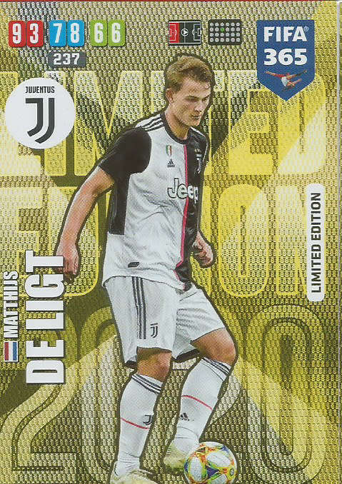 Trading Cards Mathijs De Ligt Fifa 365 2020 Edition Gold Foil